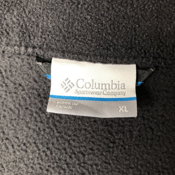 Columbia fleece jacket, men's size XL polyester black type Vintage Second Hand