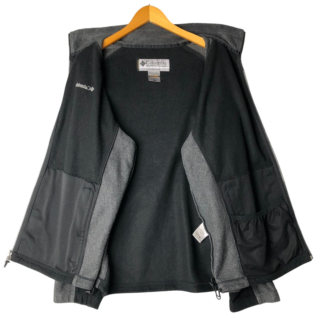 2000'S Columbia Titanium Fleece Jacket, Men's Size L polyester black type Vintage Second Hand