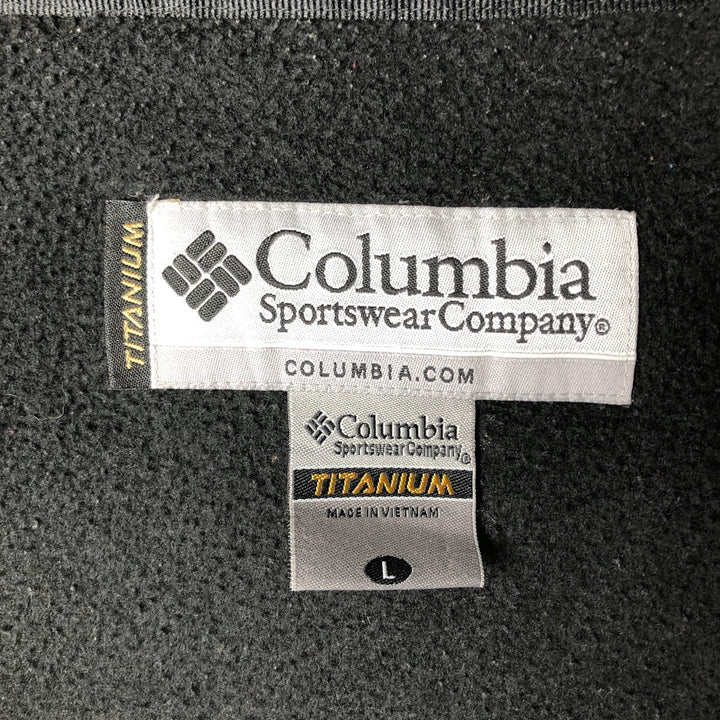 2000'S Columbia Titanium Fleece Jacket, Men's Size L polyester black type Vintage Second Hand