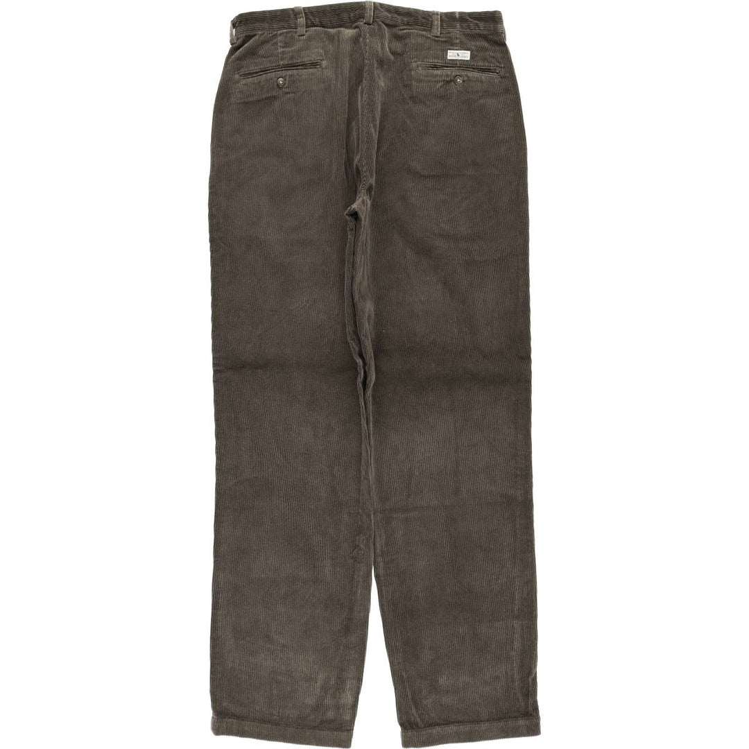 Ralph Lauren Polo Ralph Lauren Two-pleat Corduroy Pants Men's Size W36 cotton brown type Vintage Second Hand