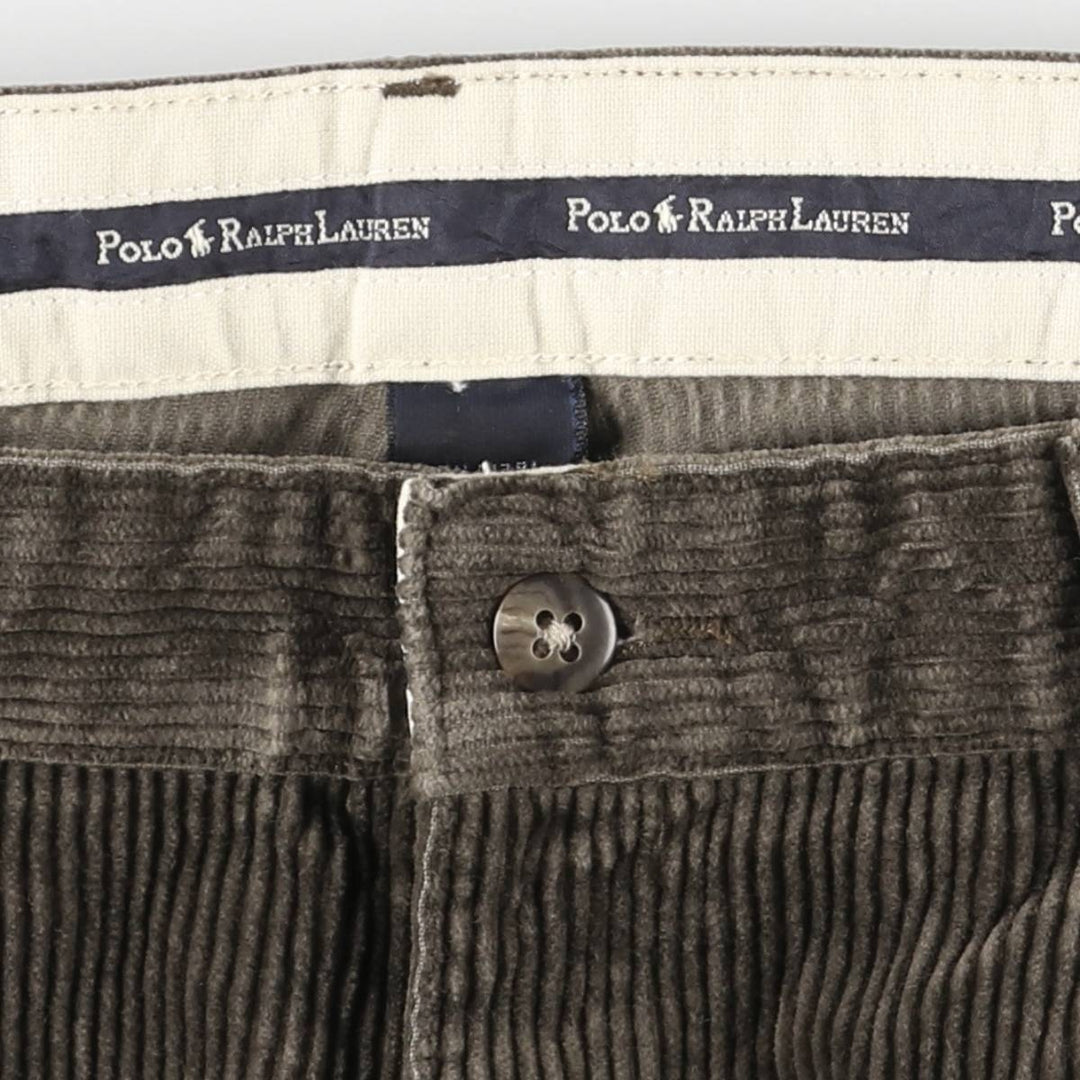Ralph Lauren Polo Ralph Lauren Two-pleat Corduroy Pants Men's Size W36 cotton brown type Vintage Second Hand
