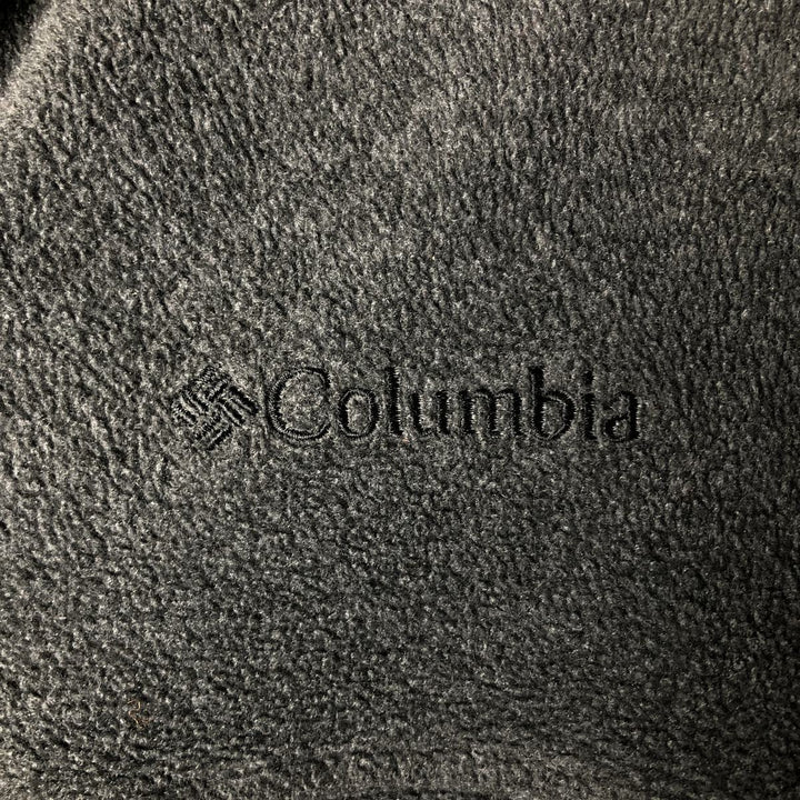 2000'S Columbia fleece jacket, men's size L polyester Charcoal Vintage Second Hand