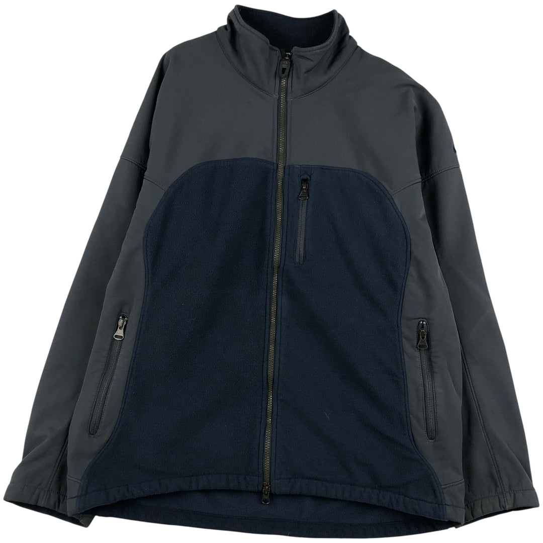 2000'S Nike Twill Fleece Jacket, Men's Size L polyester navy blue type Vintage Second Hand
