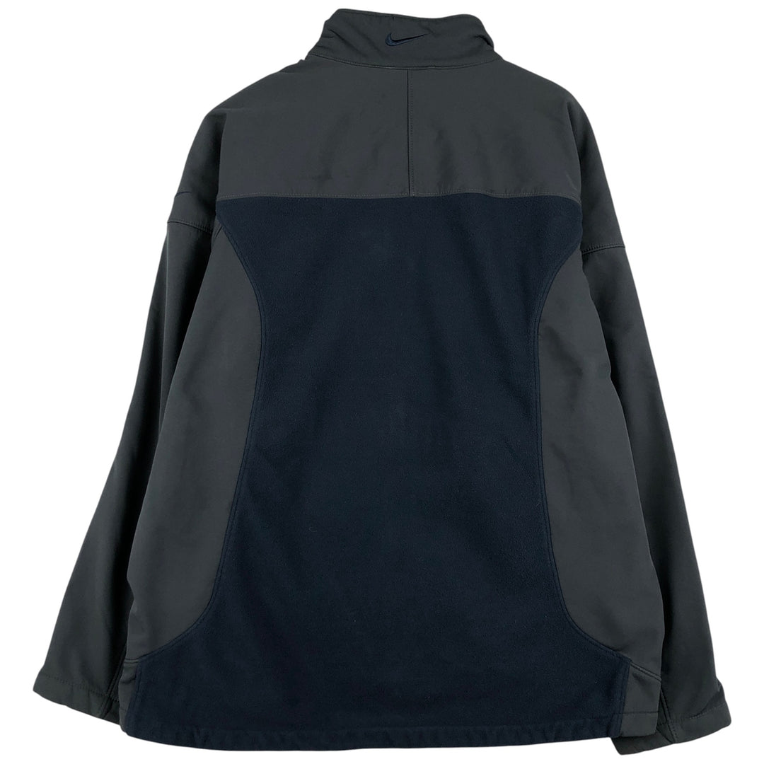 2000'S Nike Twill Fleece Jacket, Men's Size L polyester navy blue type Vintage Second Hand