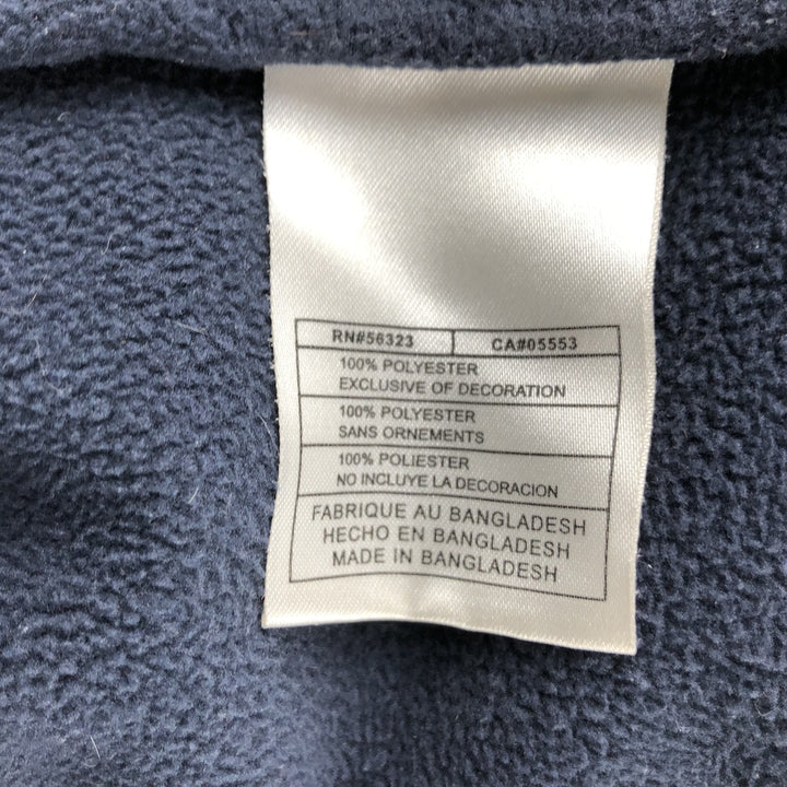 2000'S Nike Twill Fleece Jacket, Men's Size L polyester navy blue type Vintage Second Hand