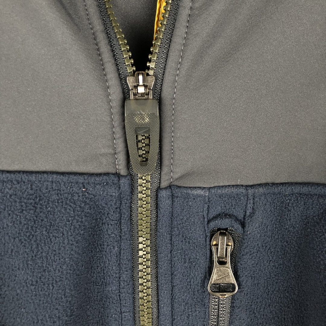 2000'S Nike Twill Fleece Jacket, Men's Size L polyester navy blue type Vintage Second Hand