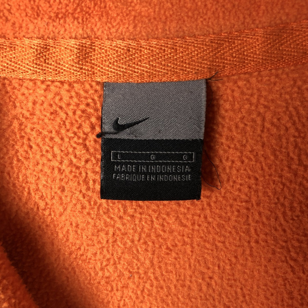 2000'S Nike Half-Zip Fleece Pullover, Men's Size L polyester orange type Vintage Second Hand
