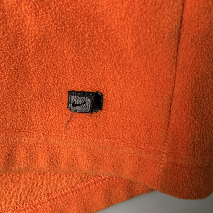 2000'S Nike Half-Zip Fleece Pullover, Men's Size L polyester orange type Vintage Second Hand