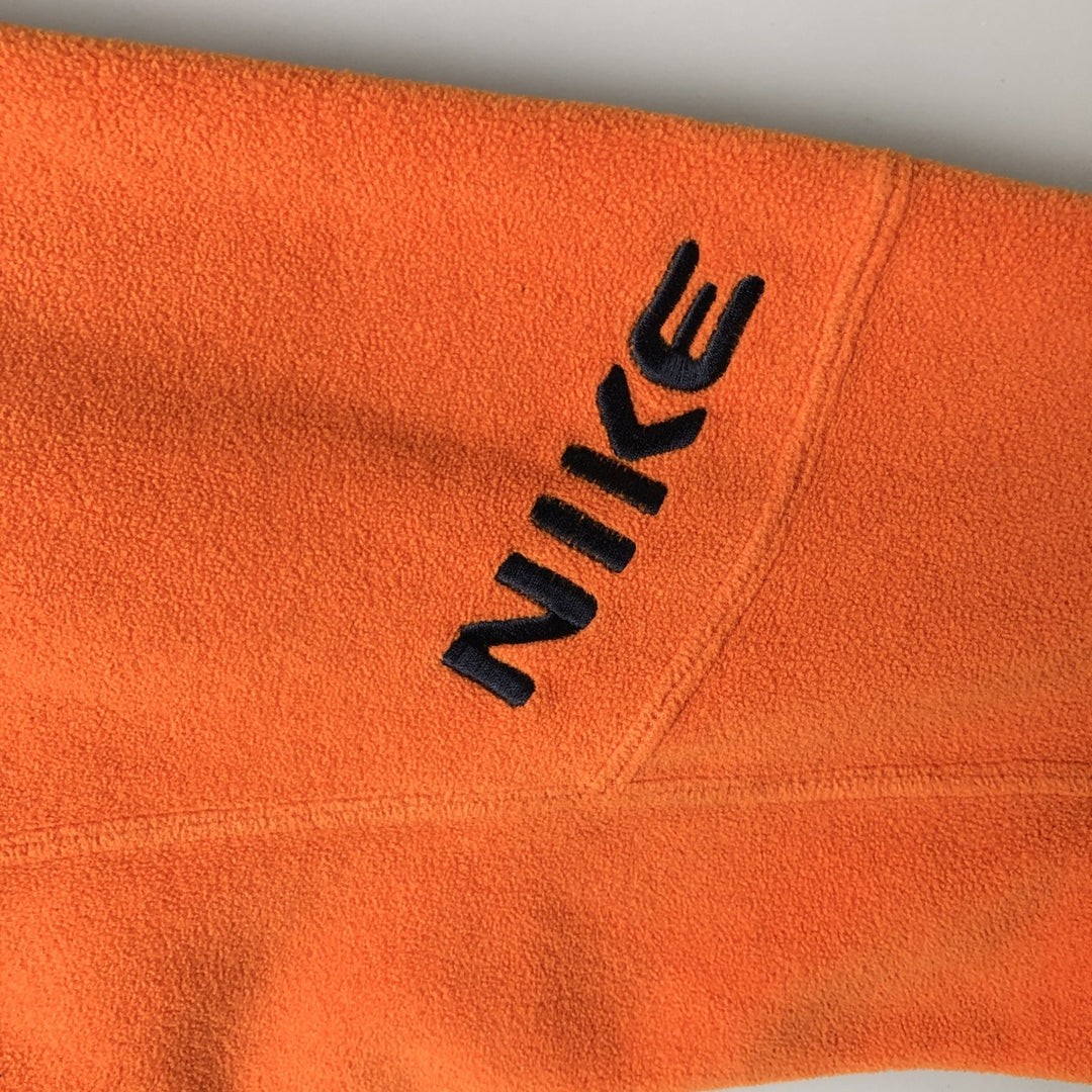2000'S Nike Half-Zip Fleece Pullover, Men's Size L polyester orange type Vintage Second Hand
