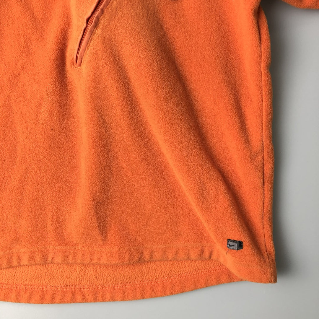 2000'S Nike Half-Zip Fleece Pullover, Men's Size L polyester orange type Vintage Second Hand