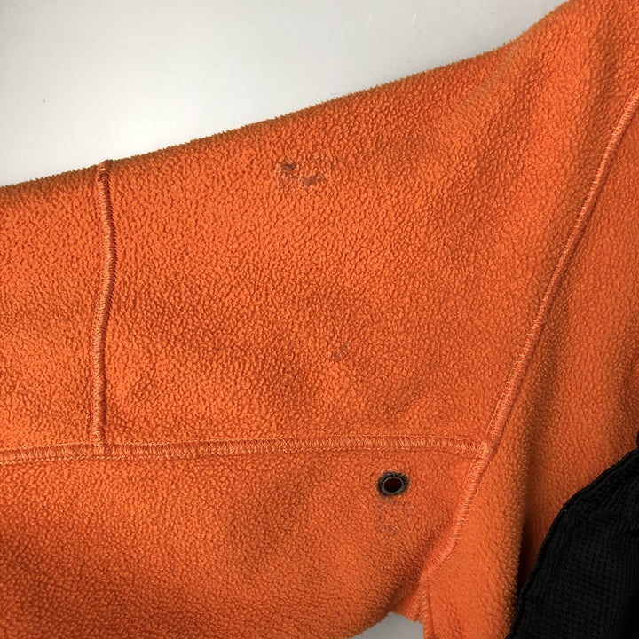 2000'S Nike Half-Zip Fleece Pullover, Men's Size L polyester orange type Vintage Second Hand