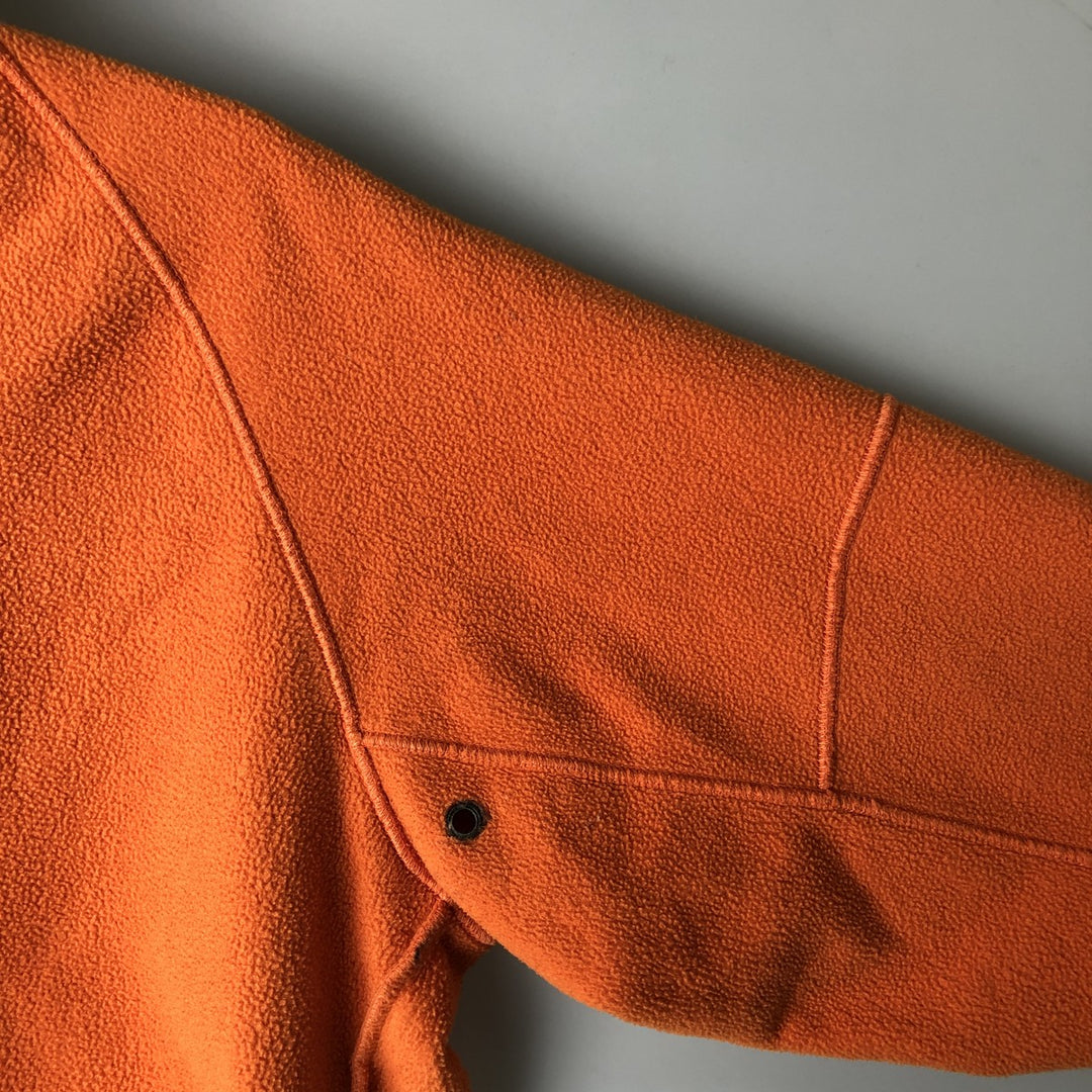2000'S Nike Half-Zip Fleece Pullover, Men's Size L polyester orange type Vintage Second Hand
