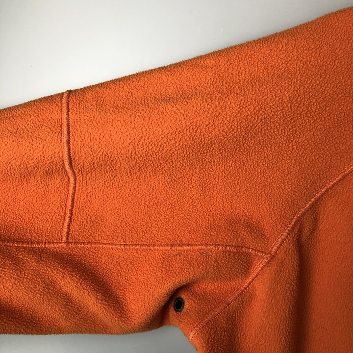2000'S Nike Half-Zip Fleece Pullover, Men's Size L polyester orange type Vintage Second Hand