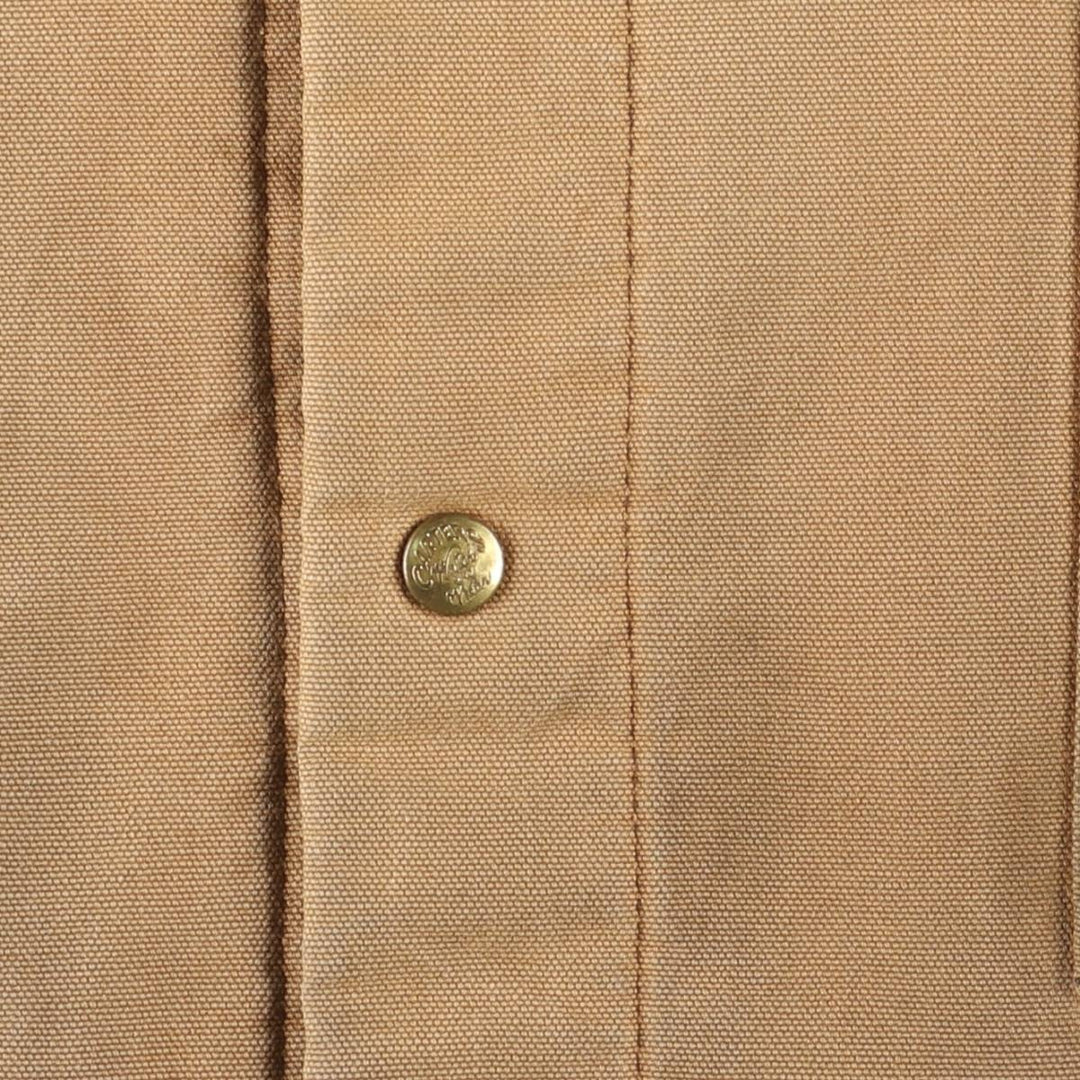 1970'S Carter's Duck Coverall, Made in USA, Men's XL unclear yellow type Vintage Second Hand