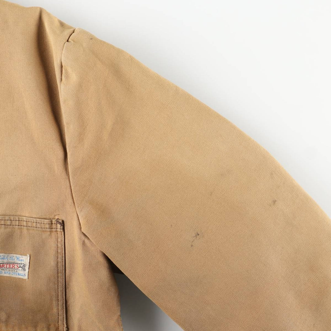1970'S Carter's Duck Coverall, Made in USA, Men's XL unclear yellow type Vintage Second Hand