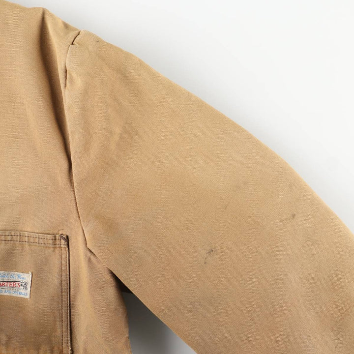 1970'S Carter's Duck Coverall, Made in USA, Men's XL unclear yellow type Vintage Second Hand