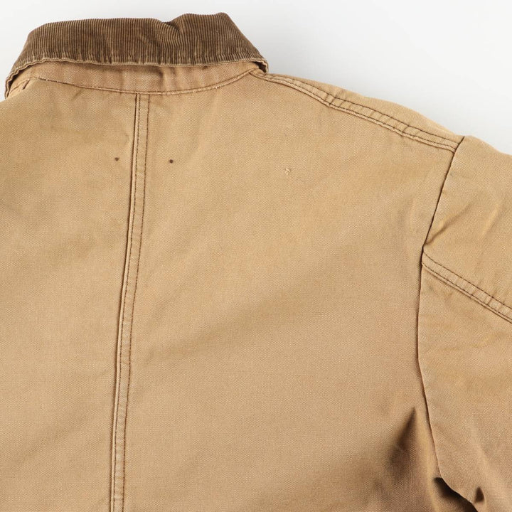 1970'S Carter's Duck Coverall, Made in USA, Men's XL unclear yellow type Vintage Second Hand