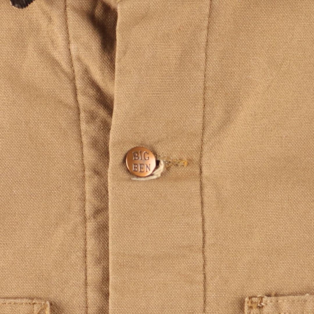 80'S Big Ben Duck Coverall, Men's XXL cotton yellow type Vintage Second Hand