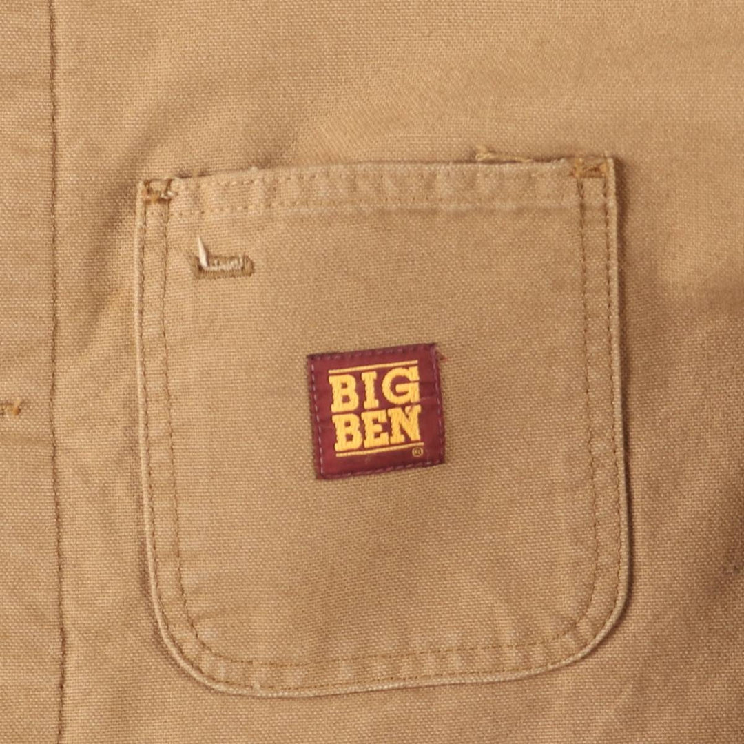 80'S Big Ben Duck Coverall, Men's XXL cotton yellow type Vintage Second Hand