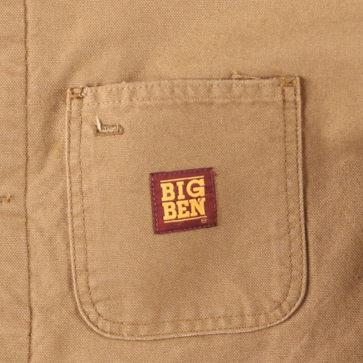 80'S Big Ben Duck Coverall, Men's XXL cotton yellow type Vintage Second Hand