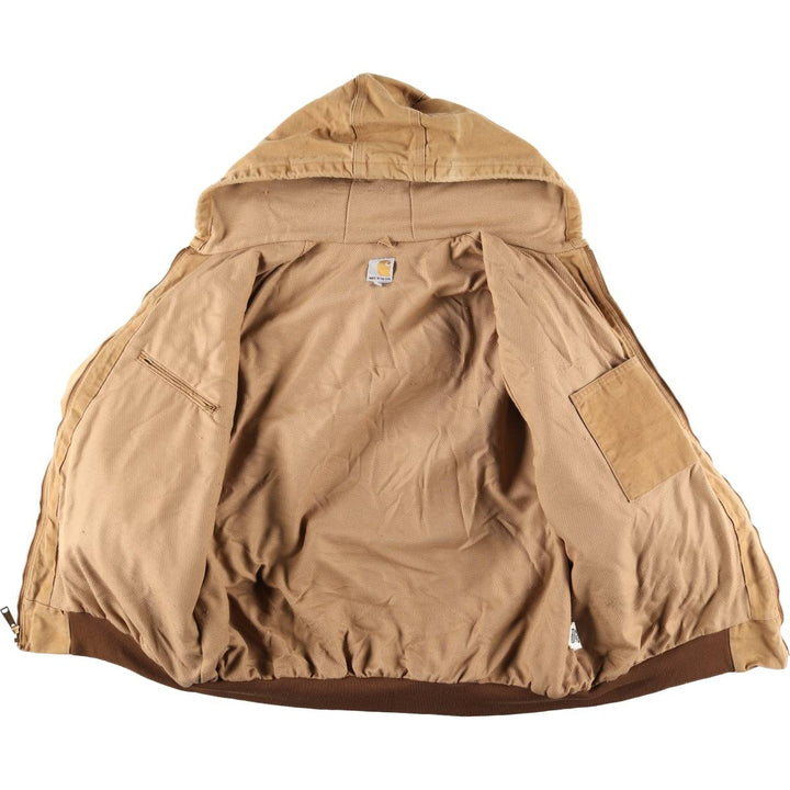 Carhartt Active Jacket Duck Full Zip Parka Made in USA Men's XXL cotton Beige type Vintage Second Hand