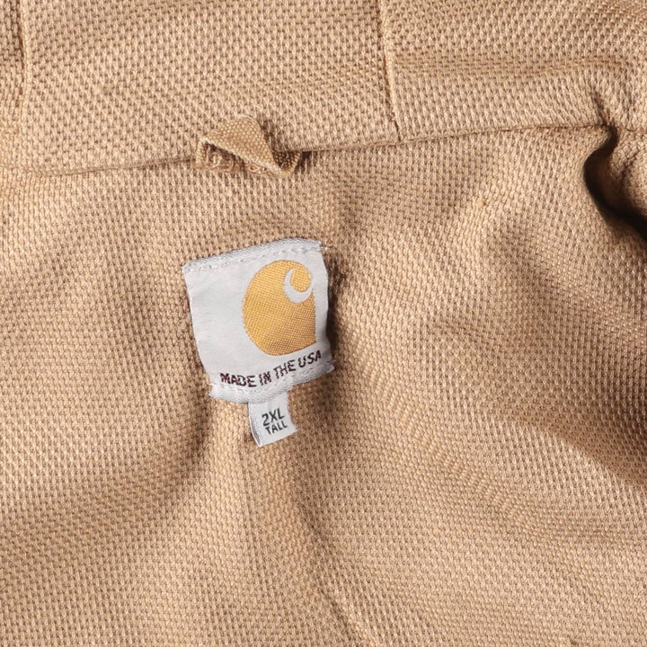 Carhartt Active Jacket Duck Full Zip Parka Made in USA Men's XXL cotton Beige type Vintage Second Hand