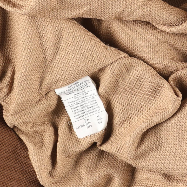 Carhartt Active Jacket Duck Full Zip Parka Made in USA Men's XXL cotton Beige type Vintage Second Hand