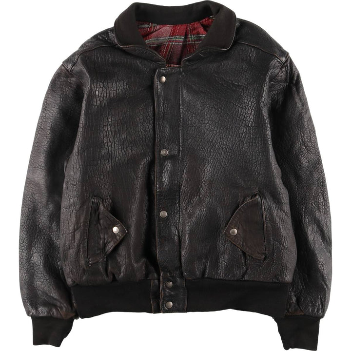 Vintage MADNESS CUIR leather jacket, made in France, size L, men's size L genuine leather black type Vintage Second Hand