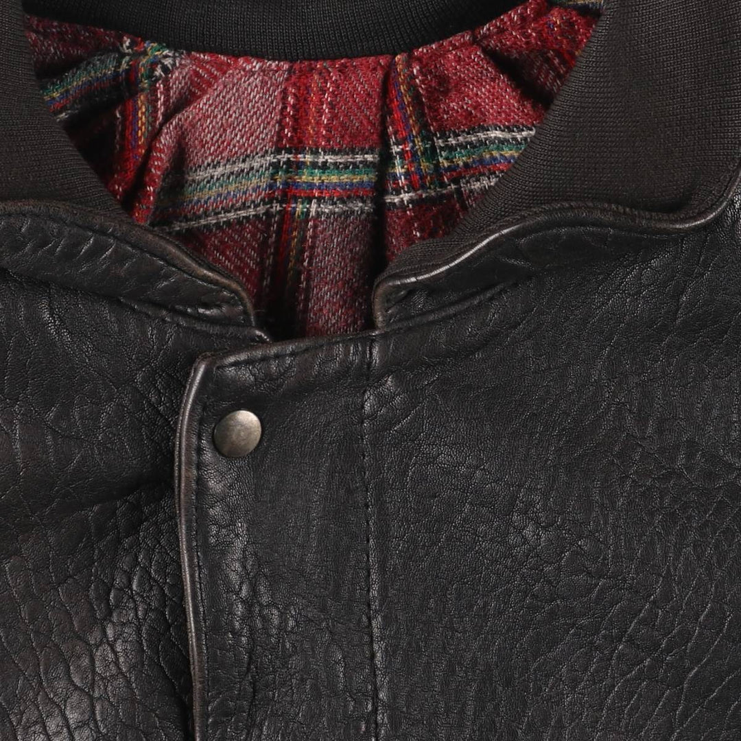 Vintage MADNESS CUIR leather jacket, made in France, size L, men's size L genuine leather black type Vintage Second Hand