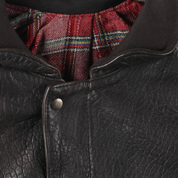 Vintage MADNESS CUIR leather jacket, made in France, size L, men's size L genuine leather black type Vintage Second Hand