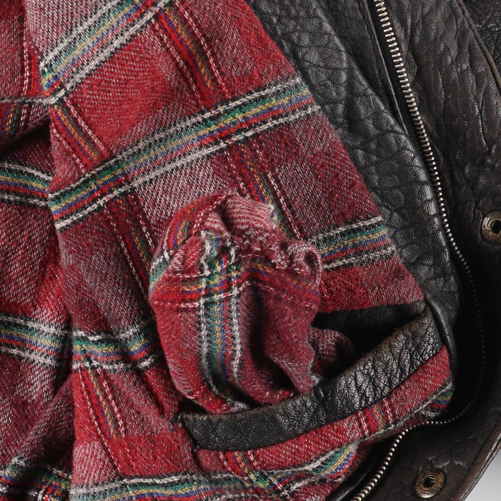 Vintage MADNESS CUIR leather jacket, made in France, size L, men's size L genuine leather black type Vintage Second Hand