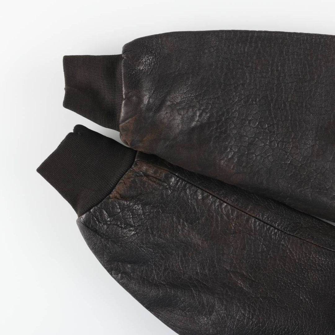 Vintage MADNESS CUIR leather jacket, made in France, size L, men's size L genuine leather black type Vintage Second Hand