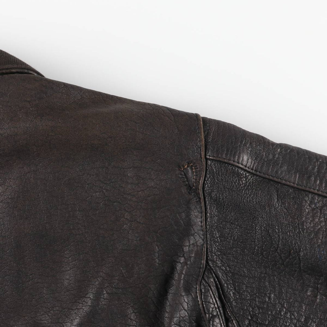 Vintage MADNESS CUIR leather jacket, made in France, size L, men's size L genuine leather black type Vintage Second Hand