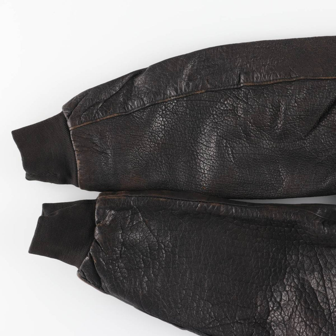 Vintage MADNESS CUIR leather jacket, made in France, size L, men's size L genuine leather black type Vintage Second Hand