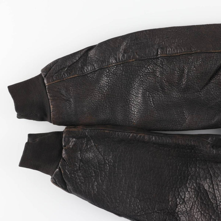 Vintage MADNESS CUIR leather jacket, made in France, size L, men's size L genuine leather black type Vintage Second Hand