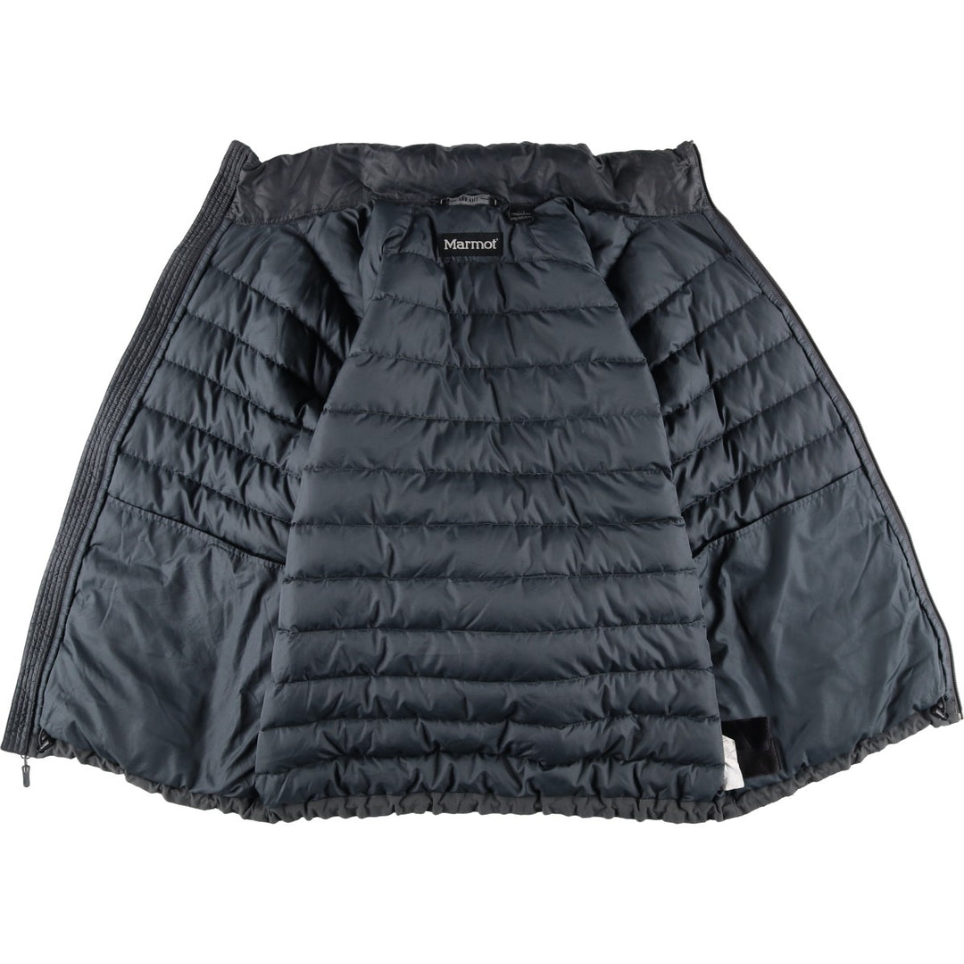 2000'S Marmot 700 Fill Power Ripstop Down Jacket, Men's Size L unclear Charcoal Vintage Second Hand