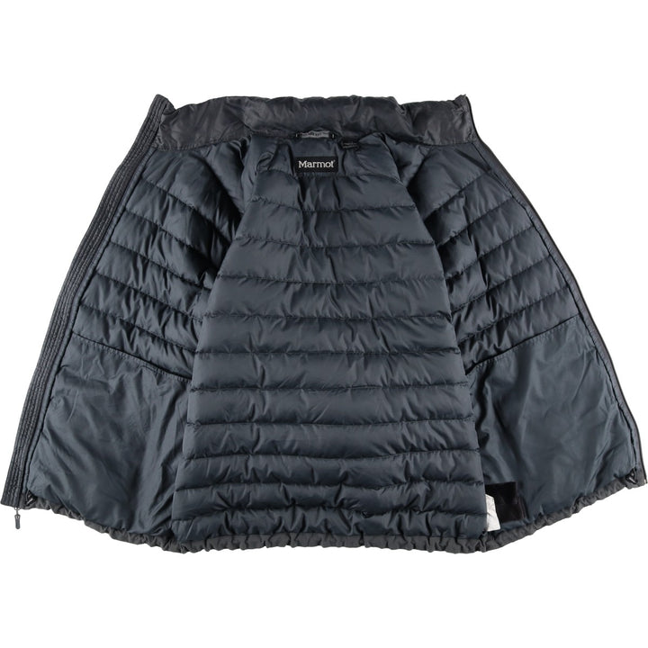 2000'S Marmot 700 Fill Power Ripstop Down Jacket, Men's Size L unclear Charcoal Vintage Second Hand