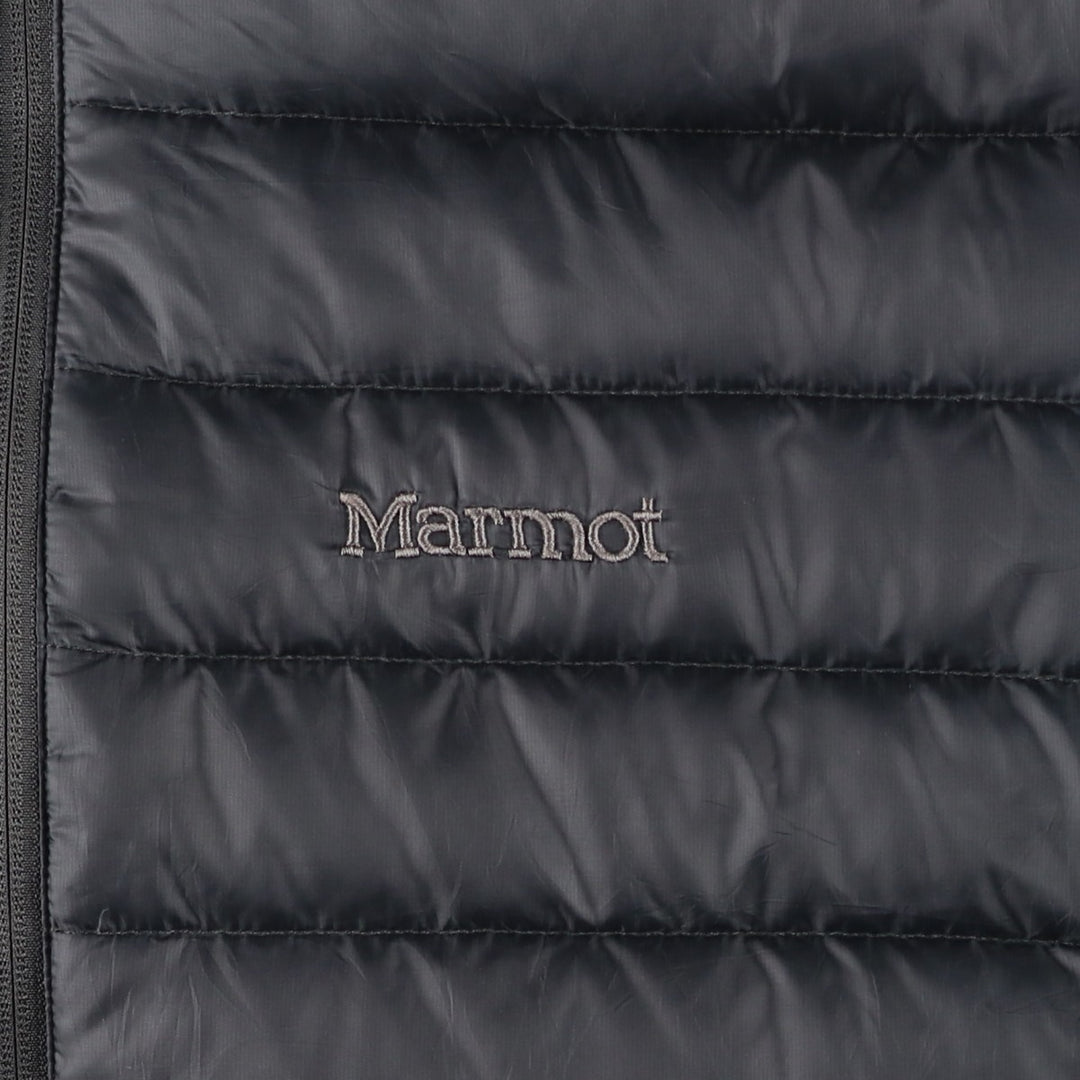 2000'S Marmot 700 Fill Power Ripstop Down Jacket, Men's Size L unclear Charcoal Vintage Second Hand