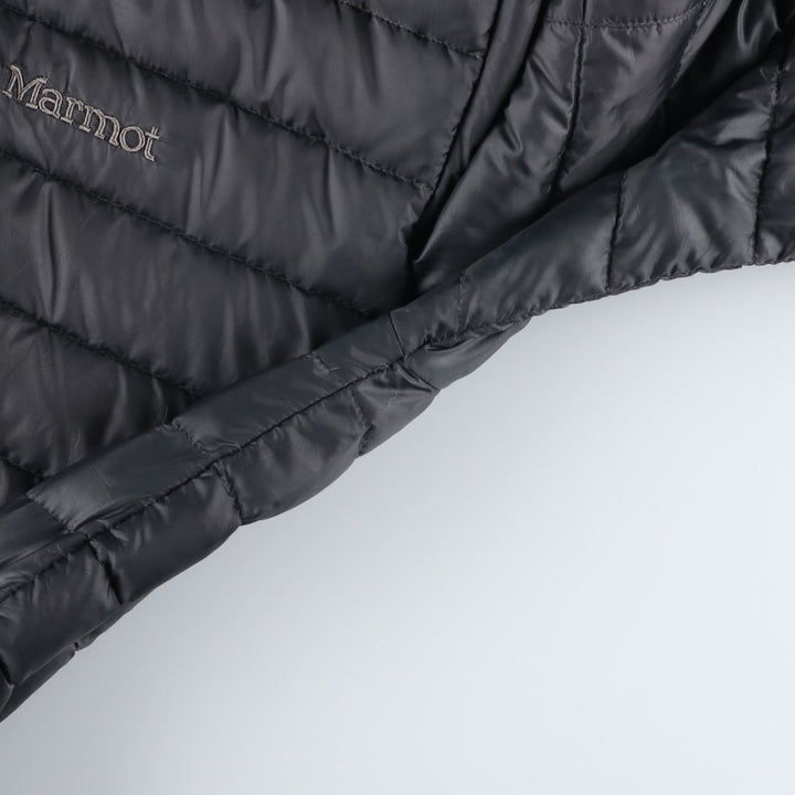 2000'S Marmot 700 Fill Power Ripstop Down Jacket, Men's Size L unclear Charcoal Vintage Second Hand