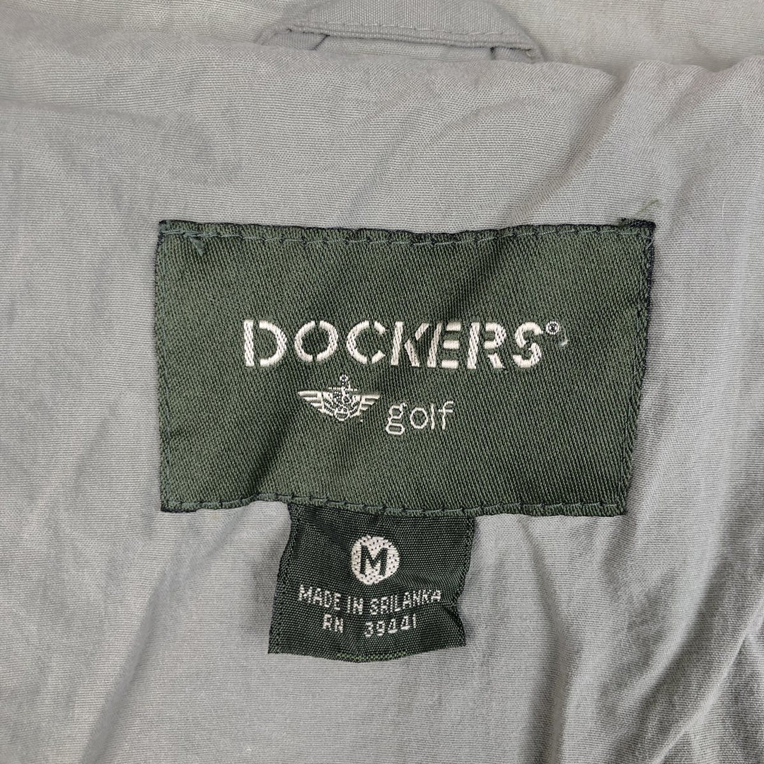 Dockers Golf Nylon Jacket, Men's Size Medium Nylon Navy blue Vintage Second Hand
