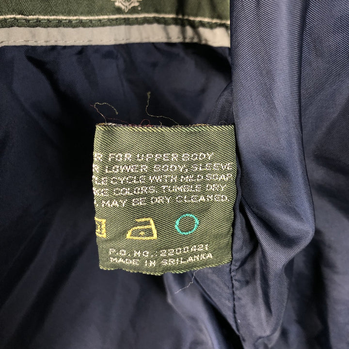 Dockers Golf Nylon Jacket, Men's Size Medium Nylon Navy blue Vintage Second Hand
