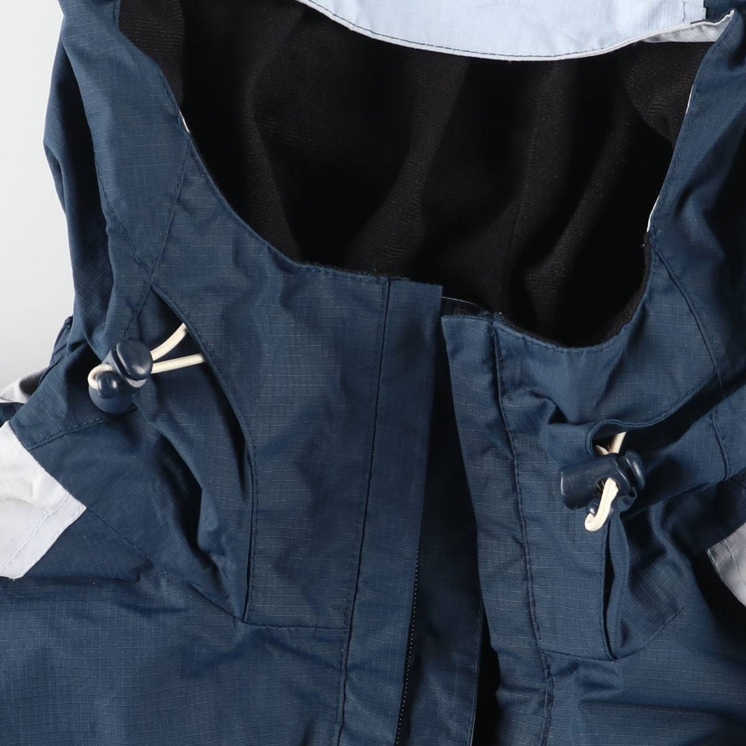 NO FEAR Hooded Half-Zip Nylon Pullover, Men's XL Nylon navy blue type Vintage Second Hand