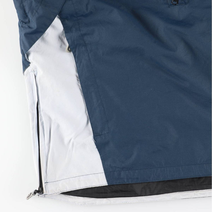 NO FEAR Hooded Half-Zip Nylon Pullover, Men's XL Nylon navy blue type Vintage Second Hand