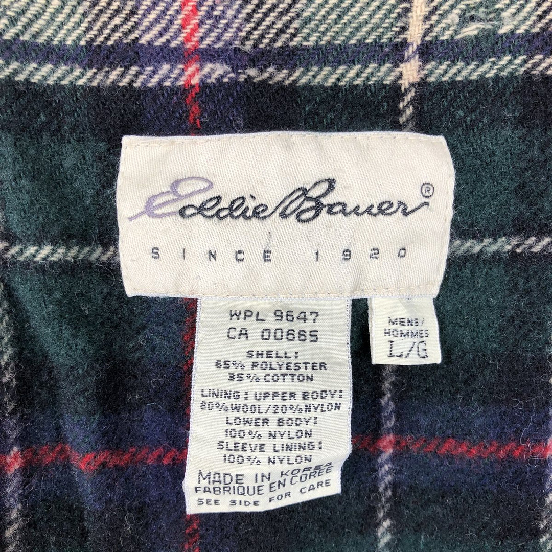 Eddie Bauer Mountain Jacket, Shell Jacket, Men's L size polyester navy blue type Vintage Second Hand