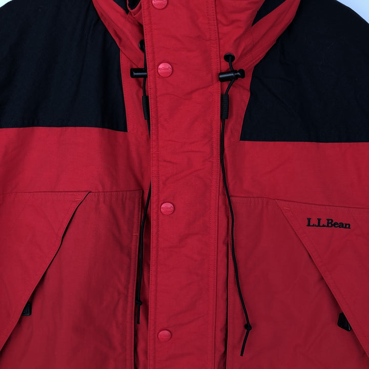 90s-00'S LLBean Padded Mountain Jacket, Shell Jacket, Puffer Jacket, Men's XL Nylon red type Vintage Second Hand
