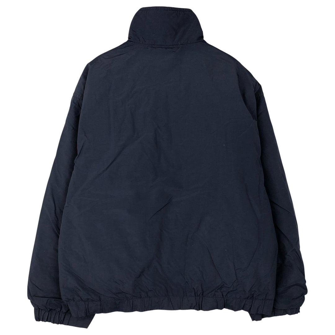 Eddie Bauer padded puffer jacket, men's size M Nylon navy blue type Vintage Second Hand