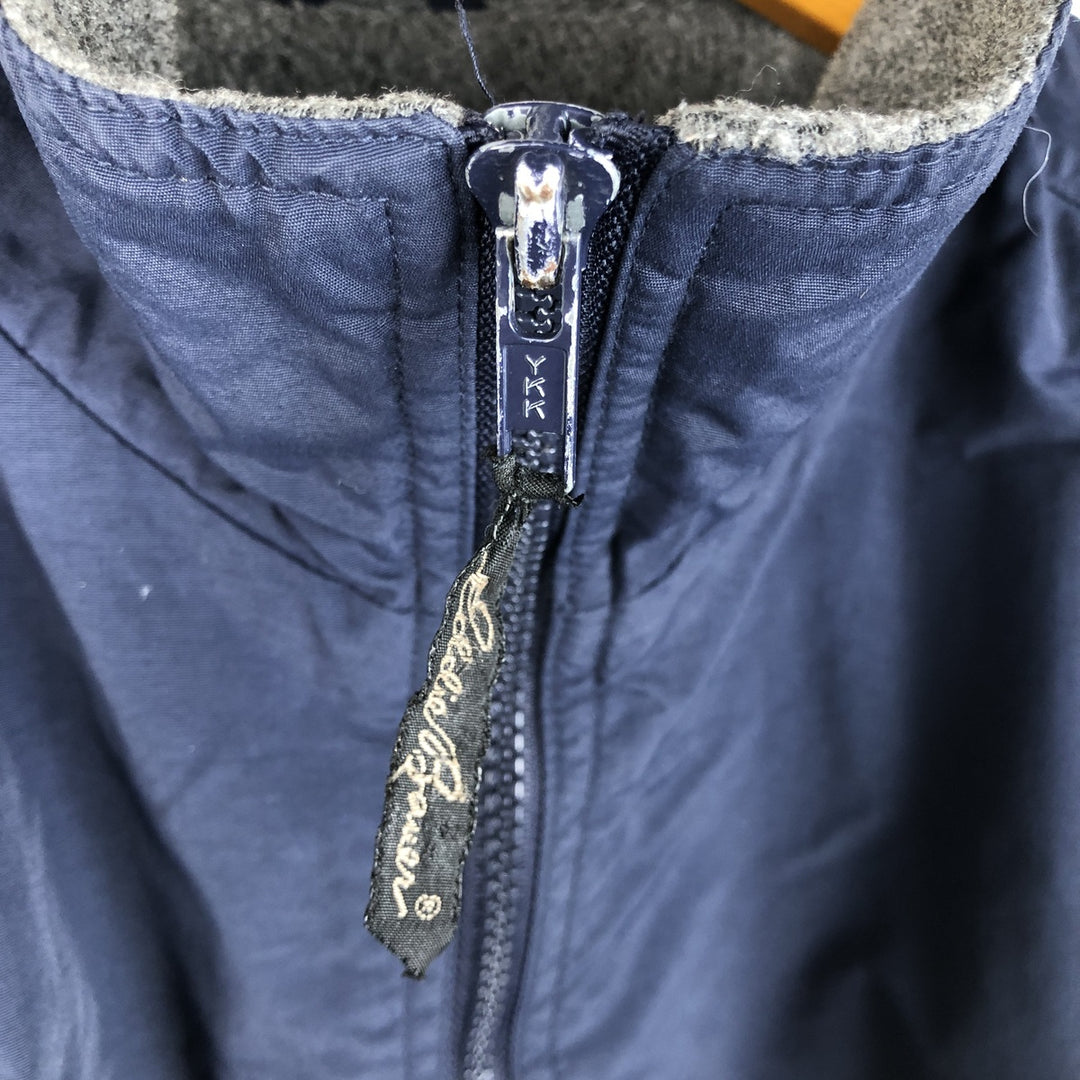 Eddie Bauer padded puffer jacket, men's size M Nylon navy blue type Vintage Second Hand
