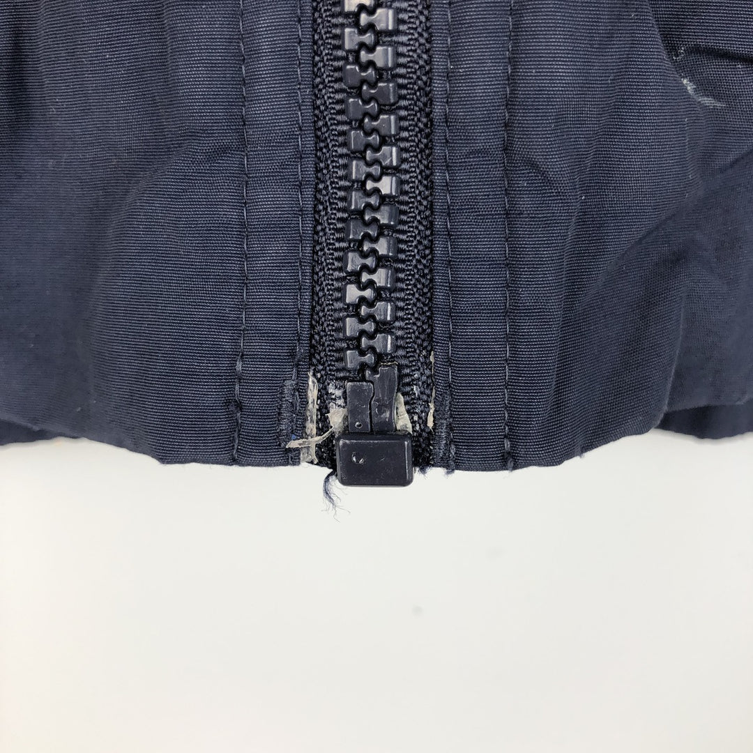 Eddie Bauer padded puffer jacket, men's size M Nylon navy blue type Vintage Second Hand