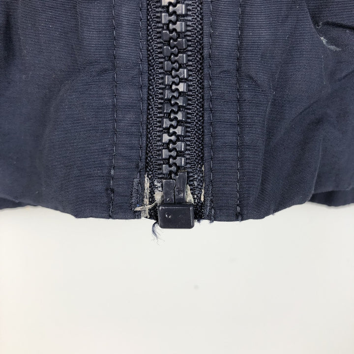 Eddie Bauer padded puffer jacket, men's size M Nylon navy blue type Vintage Second Hand