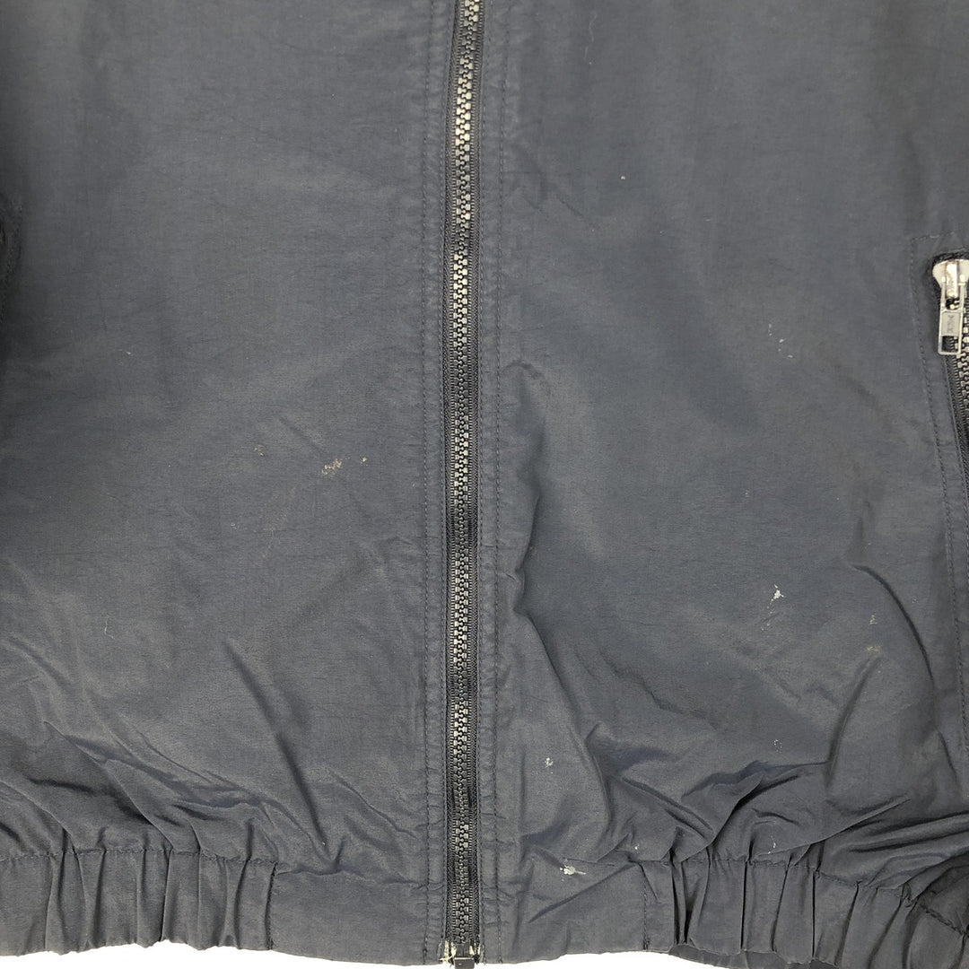Eddie Bauer padded puffer jacket, men's size M Nylon navy blue type Vintage Second Hand